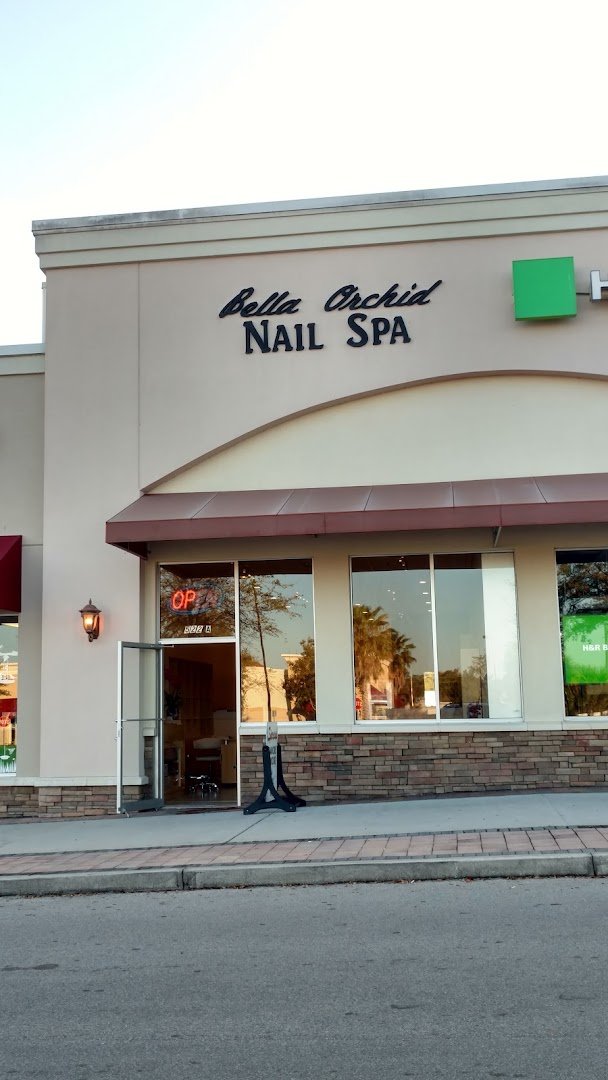 Pedicure chair set up in a clean nail salon.